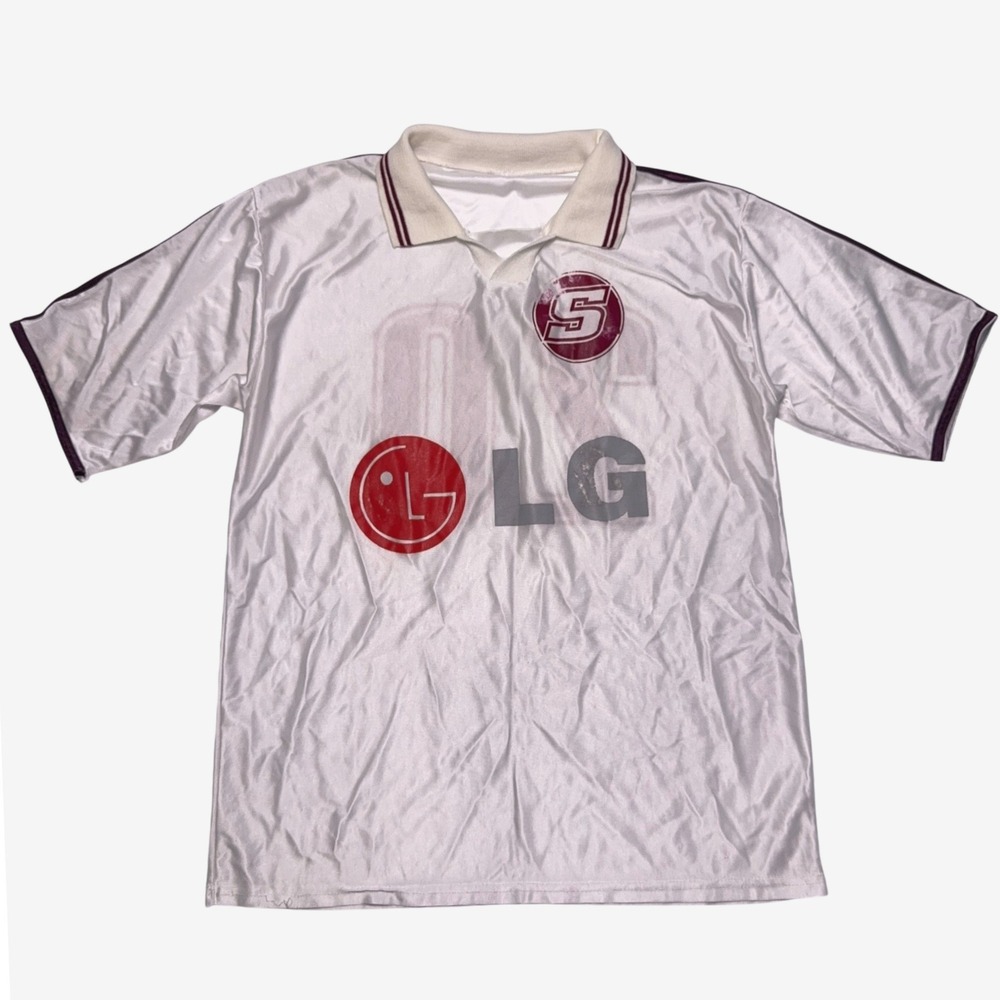 Vintage Deportivo Saprissa Soccer‎ Jersey White Blokecore Mens XL